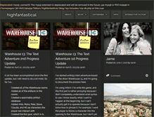 Tablet Screenshot of highfantastical.com